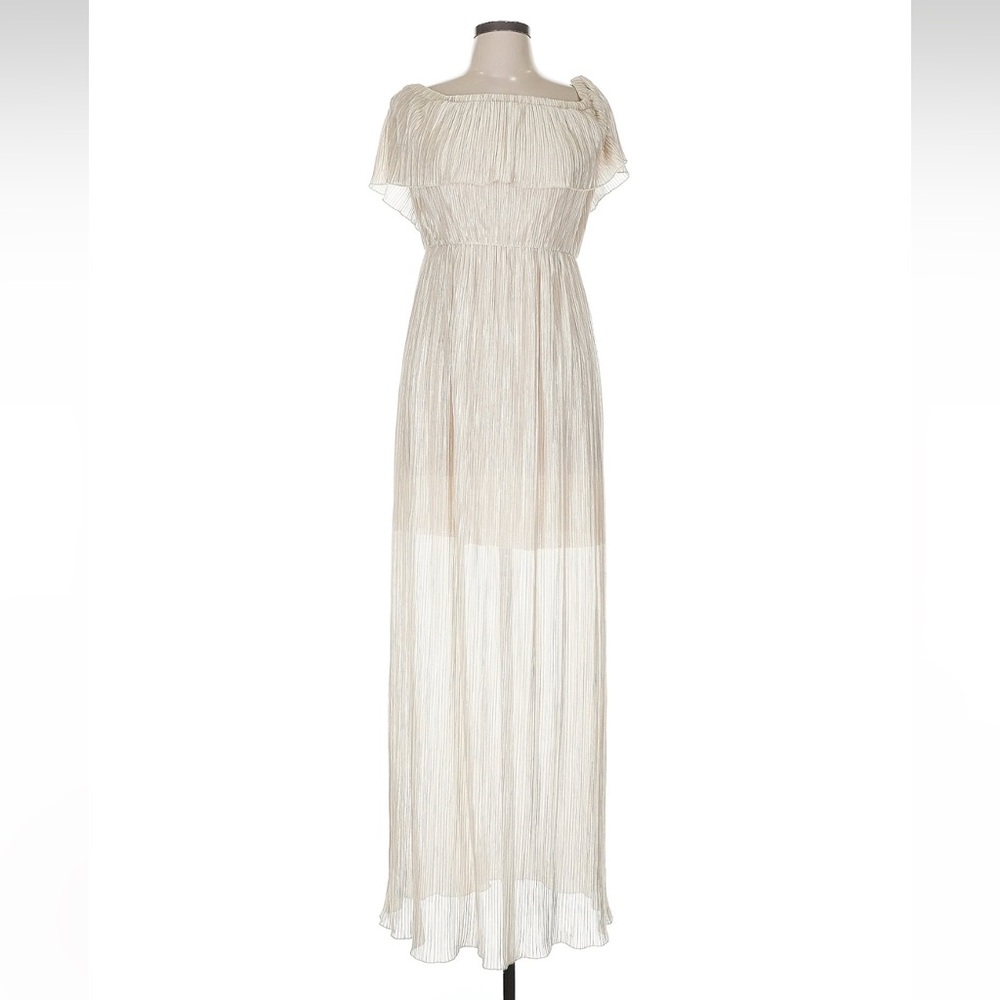 Dress the Population, Elegant Cream Maxi Dress